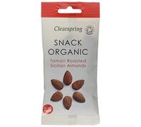 Clearspring Organic Tamari Roasted Sicilian Almonds Snack, 30g (Pack of 15)