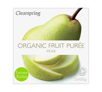 CLEARSPRING WHOLEFOODS Organic Pear Fruit Puree 2x100g (PACK OF 12)