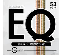 Cleartone EQ 7812 Hybrid Metal Acoustic Guitar Strings, Light, 12-53