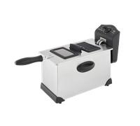 Morphy Richards Clear View 3.5L Deep Fat Fryer - Size: 40.5 x 22.7 x 24.7cm - Silver - Wilko