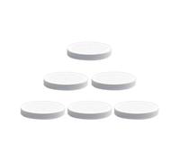 CLEARVIEW CONTAINERS | 110/400 Plastic Replacement Lids | Gallon Jar w/Leak Proof Liner | For Large Glass or Plastic Wide Mouth Jar | Made in the U.S.A.| Food-Grade Storage Caps for Canning Jars (6)