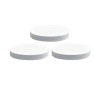 Clearview Containers - 110mm White Plastic 3 Pack Replacement Lids with Leak Proof Liner - 110/400 Plastic Replacement Lids (3pk, White Lids)