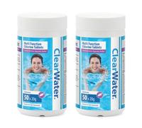 Clearwater 1kg Multifunction Chlorine Tablets, 4-in-1 Dispenser