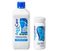 Clearwater Aquacare 1Litre Chlorine Free, Multifunctional Water Treatment With Dip Test