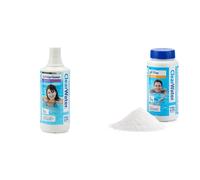Clearwater CH0031 Filter Cartridge Cleaner Solution for Hot Tubs and Swimming Pools, Up to 20 Uses, 1 Litre & CH0005 PH Plus Increaser for Swimming P