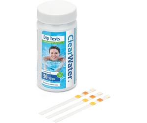 Clearwater CH0043 Hot Tub, Pool and Spa Test 50 Strips 3 in 1 - Fast Delivery UK