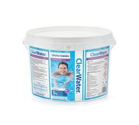 Clearwater Chlorine Granules for Hot Tub Spa and Swimming Pool Water Treatment for Rapid Disinfecting and Cleaning, Pail, 5 kg, White