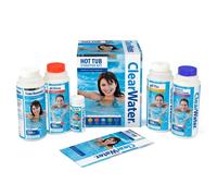 Clearwater Hot Tub Chemical Starter Kit, Includes Chlorine Granules and Dip Test Strips
