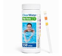 Clearwater Hot Tub, Pool and Spa Test Strips x 150-4 in 1 - Measures Chlorine, Bromine, PH and Total Alkalinity