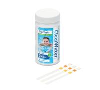 Clearwater Hot Tub, Pool and Spa Test Strips x 25 - 3 in 1 - Measures Chlorine, PH and Total Alkalinity