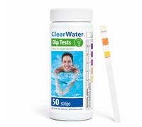 Clearwater Hot Tub, Pool and Spa Test Strips 4 in 1 - Measures Chlorine, Bromine, PH and Total Alkalinity