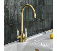 Clearwater Krypton Tri Spa Kitchen Filter Tap Filtered Water & Cold & Hot Brushed Brass Pvd - Kr2Bb