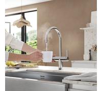 Clearwater Magus 3 C Spout 3In1 Filtered Instant Kettle Kitchen Tap & Cold & Hot Chrome - Mae2Kcp