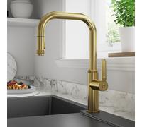 Clearwater Pioneer U Spout Pull Out With Twin Spray Kitchen Brushed Brass - Pil40Bb