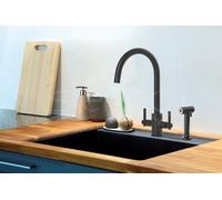 Clearwater Rococo Mono With Rinse In Matt Black