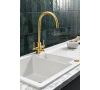 Clearwater Stella Tri Spa Kitchen Filter Tap Filtered Water & Cold & Hot Brushed Brass Pvd - St2Bb