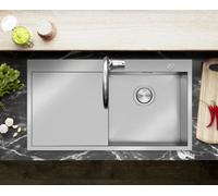 Clearwater Zenith Single Bowl Left Hand Drainer Stainless Steel Kitchen Sink 920X510mm - Ze100L