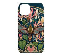 Clearwing Hummingbird Moth witHoneysuckle Art Nouveau Case for iPhone 13