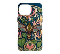 Clearwing Hummingbird Moth witHoneysuckle Art Nouveau Case for iPhone 16 Pro Max