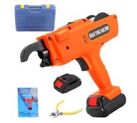 CLEASEBILY Automatic Rebar Tie Gun 8-34mm Handheld Rebar Tying Tool with Toolbox, Reinforcing Steel Rebar Tying Machine for Tie Steel Mesh, Steel Cage 30-60