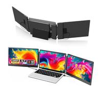 CLEASEBILY Laptop Multi-Screen Extender,Laptop Monitor Extender with Triple Monitor Option，Cable Play HDMI/USB-C Setup, for Windows/Mac/Chrome，Lightweight and Portable