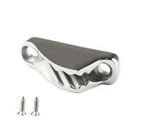 Cleat Docking Rope Clamp, Non Slip Ship Cleat, 8 Inches Marine Clamp with Grip, Metal Boat Accessory with Easy Install, Outdoor Gear Space-Saving Design, Beach Lake River Kayak Camping