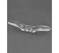 CLEAT HOOK ROMAN BLIND CORD HOOK CLEAR PLASTIC 63MM 2.5 INCH (pack of 8) Screws and Plugs NOT INCLUDED