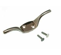Cleat Hooks Curtain Blind Tie Back Chrome Plated Small (Pack of 2)