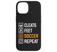 Cleats Feet Soccer Repeat Funny Sports Training Routine Meme Case for iPhone 14
