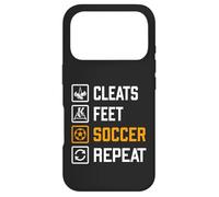 Cleats Feet Soccer Repeat Funny Sports Training Routine Meme Case for iPhone 17 Pro