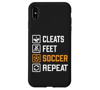 Cleats Feet Soccer Repeat Funny Sports Training Routine Meme Case for iPhone XS Max