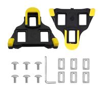 Cleats for Cycling Shoes - 2pcs Bicycle Pedal Cleats Compatible with Shimano SPD-SL SM-SH11-6 Degrees Road Bike Cycling Shoes Replacement Cleat for Indoor Outdoor Cyclings Sport Yellow