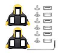 Cleats for Cycling Shoes, 6 Degree Float Cycling Pedal Cleat Set Compatible With Shimano Spd-Sl System Shoes for Indoor Cycling Road Bicycle