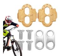 Cleats, Shoe Clamp Plates, 6 Degree Float with Quick Release System for Indoor and Outdoor Cycling