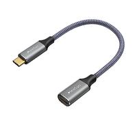 CLEEFUN Short USB C Extension Cable 0.3m,Type C 100W Fast Charging/Sync