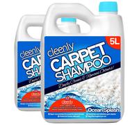 cleenly Carpet Cleaning Shampoo Odour Remover Ocean Fragrance 2 x 5L in Blue cleenly Blue