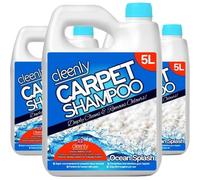 Cleenly Carpet Shampoo Cleaner Solution (15 litres) - Ocean Splash Fragrance - Safe for All Carpet Cleaning Machines