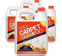 Cleenly Carpet Shampoo Cleaner Solution (20 litres) - Citrus Splash Fragrance - Safe for All Carpet Cleaning Machines - Effectively Removes Pet Odours