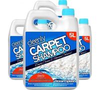 Cleenly Carpet Shampoo Cleaner Solution (20 litres) - Ocean Splash Fragrance - Safe for All Carpet Cleaning Machines