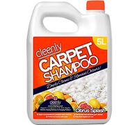 Cleenly Carpet Shampoo Cleaner Solution (5 litres) - Citrus Splash Fragrance - Safe for All Carpet Cleaning Machines - Effectively Removes Pet Odours