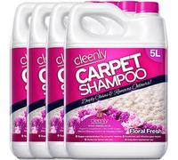 Cleenly Carpet Shampoo Cleaner Solution - Floral Fresh Fragrance - Safe for All Carpet Cleaning Machines 20L