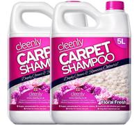 Cleenly Carpet Shampoo Cleaner Solution - Floral Fresh Fragrance - Safe For All Carpet Cleaning Machines 10L