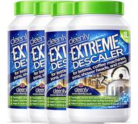 Cleenly Extreme Descaler for Kettles, Coffee Machines, Shower Heads, Irons, and More! (4 x 1 Litre) - Super Strong Descaler Liquid