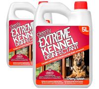 Cleenly Extreme Kennel Disinfectant, Deodoriser, and Cleaner (10L) - Cherry Fragrance - Kills and Controls Harmful Viruses and Bacteria - Tested According to the German Veterinary Medical Society