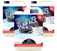 Cleenly Hot Tub & Spa Surface Cleaner Removes Dirt Grime Oil & Waterlines Antibacterial Properties 15L