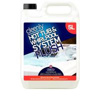 cleenly Hot Tub & Whirlpool System Flush - Removes Dirt & Grime 5L in Clear cleenly Clear