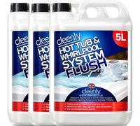 Cleenly Hot Tub & Whirlpool System Flush - Removes Dirt, Grime & Biofilm - Sterilises and Deeply Clean 15L
