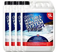 Cleenly Hot Tub & Whirlpool System Flush - Removes Dirt, Grime & Biofilm - Sterilises and Deeply Clean 20L