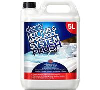 Cleenly Hot Tub & Whirlpool System Flush - Removes Dirt, Grime & Biofilm - Sterilises and Deeply Clean 5L