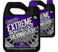 Cleenly Iron Fallout Contamination Remover/Wheel Cleaner (10 Litres) - Safe For All Alloy Wheels, Paintwork, Mirrors, Glass and more